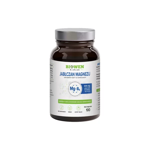 Jabłczan magnezu 835 mg z witaminą B6 (P-5-P)