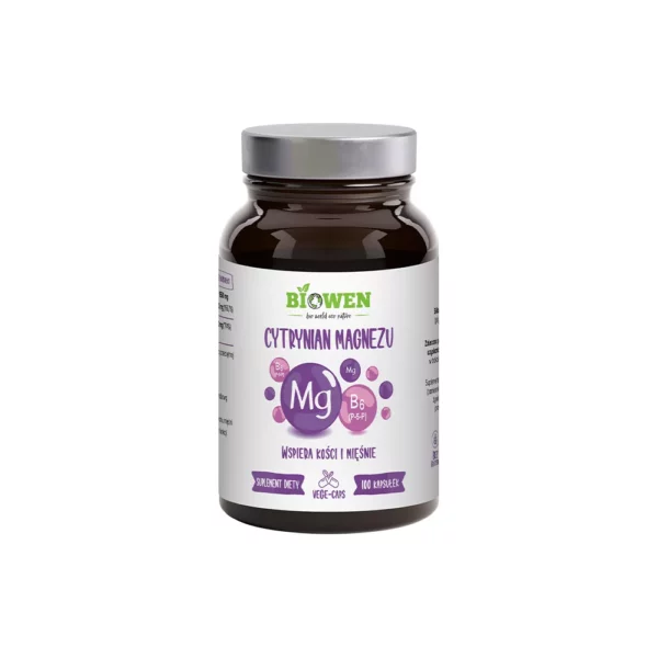 Cytrynian magnezu 825 mg z witaminą B6 (P-5-P)