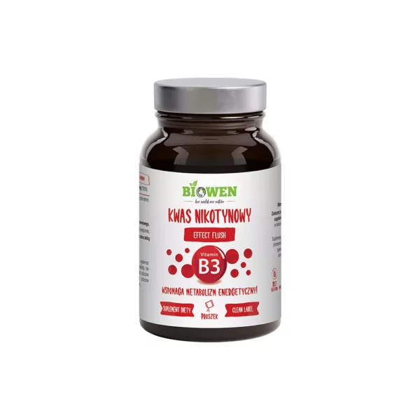 Niacyna (witamina B3) - kwas nikotynowy - efekt flush
