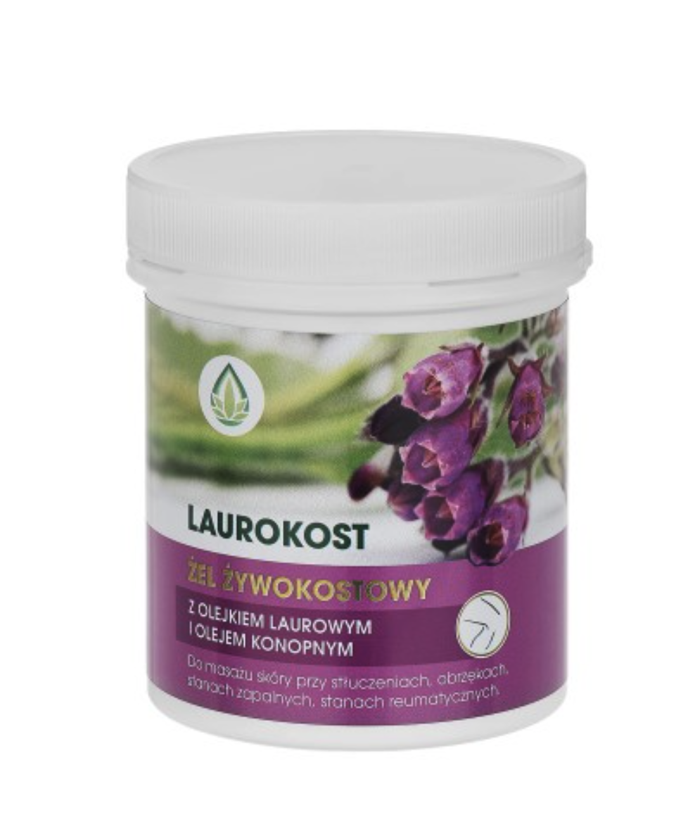 Laurokost żel żywokostowy z olejkiem laurowym i olejem konopnym 250 ml
